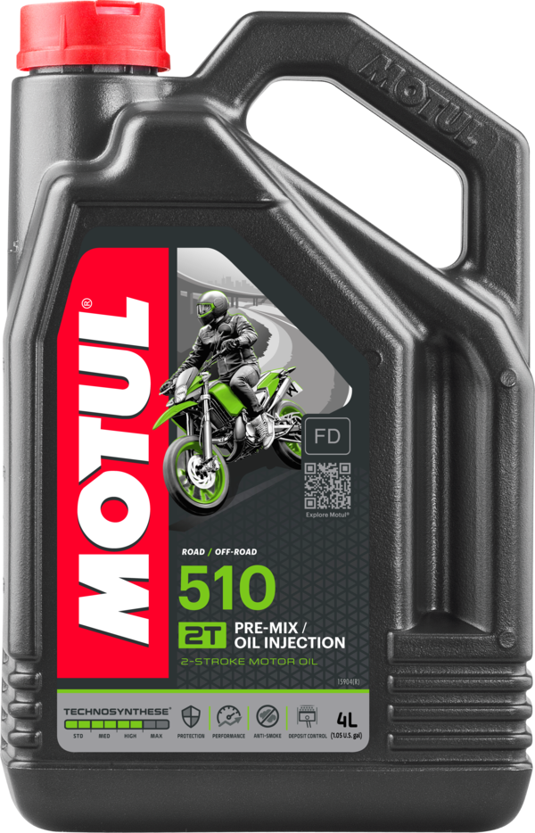 Aceite 2T MOTUL 510 1lt - ADN Moto Racing