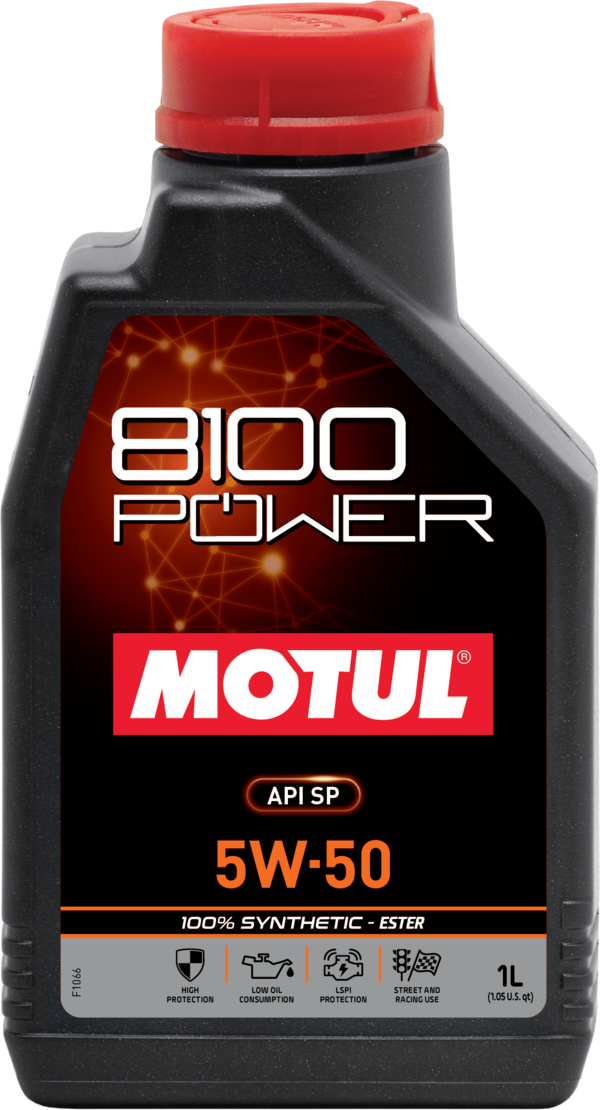 Motul 8100 Power 5W-50 Motoröl – 5 Liter Kanister Für Hochleistungsmotoren, Langlebig & Robust