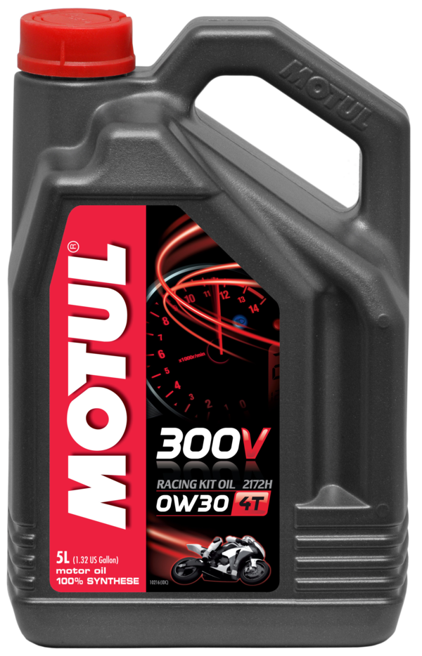 パーツ MOTUL 300V 2376H 0W-30 5L MOTUL 300V ROAD RACING KIT OIL 2376H 0W-30 4T - Motul
