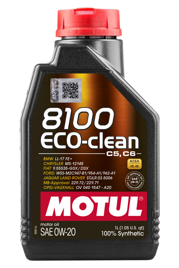 メンテナンス MOTUL 8100 ECO-CLEAN 20L motul_108813_1L_8100_ECO-