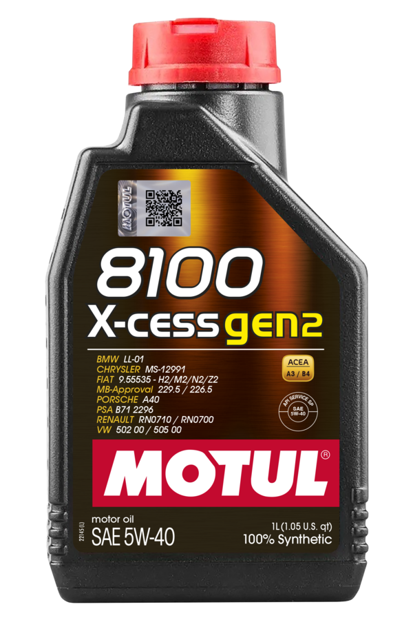 MOTUL 8100 X-CESS GEN2 5W-40 - Motul
